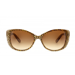 Occhiale da sole per donna -  beige e marrone