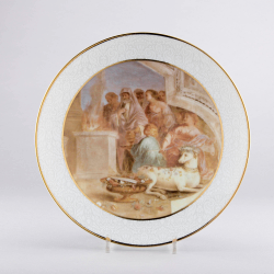 Piatto con affreschi tratti dalla “Sala di Diana” della Reggia di Venaria